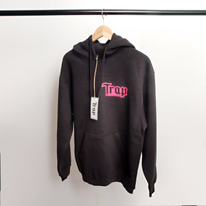 Black And Pink Trap Scriptures Hoodie