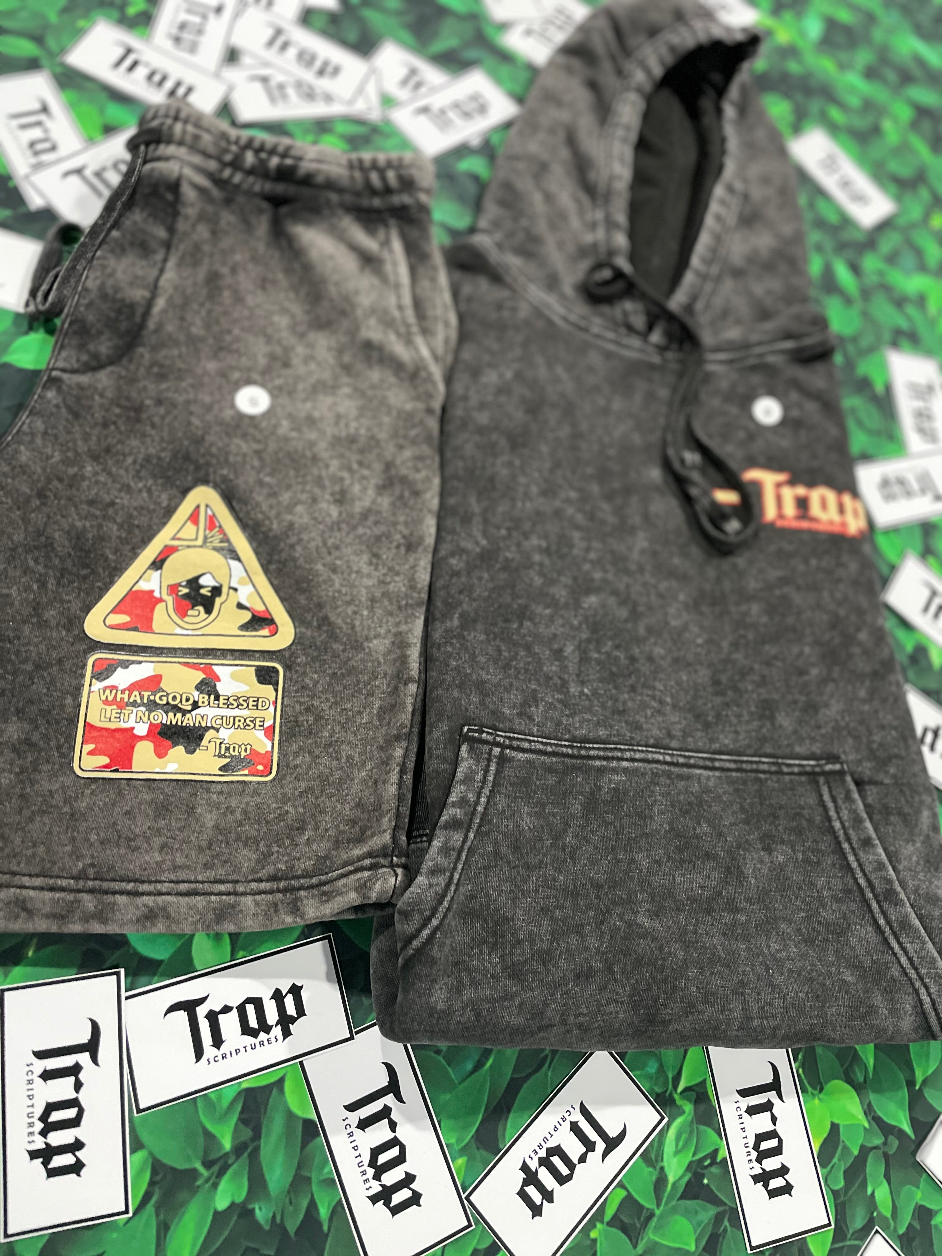Trapscriptures Hoodie Short Set