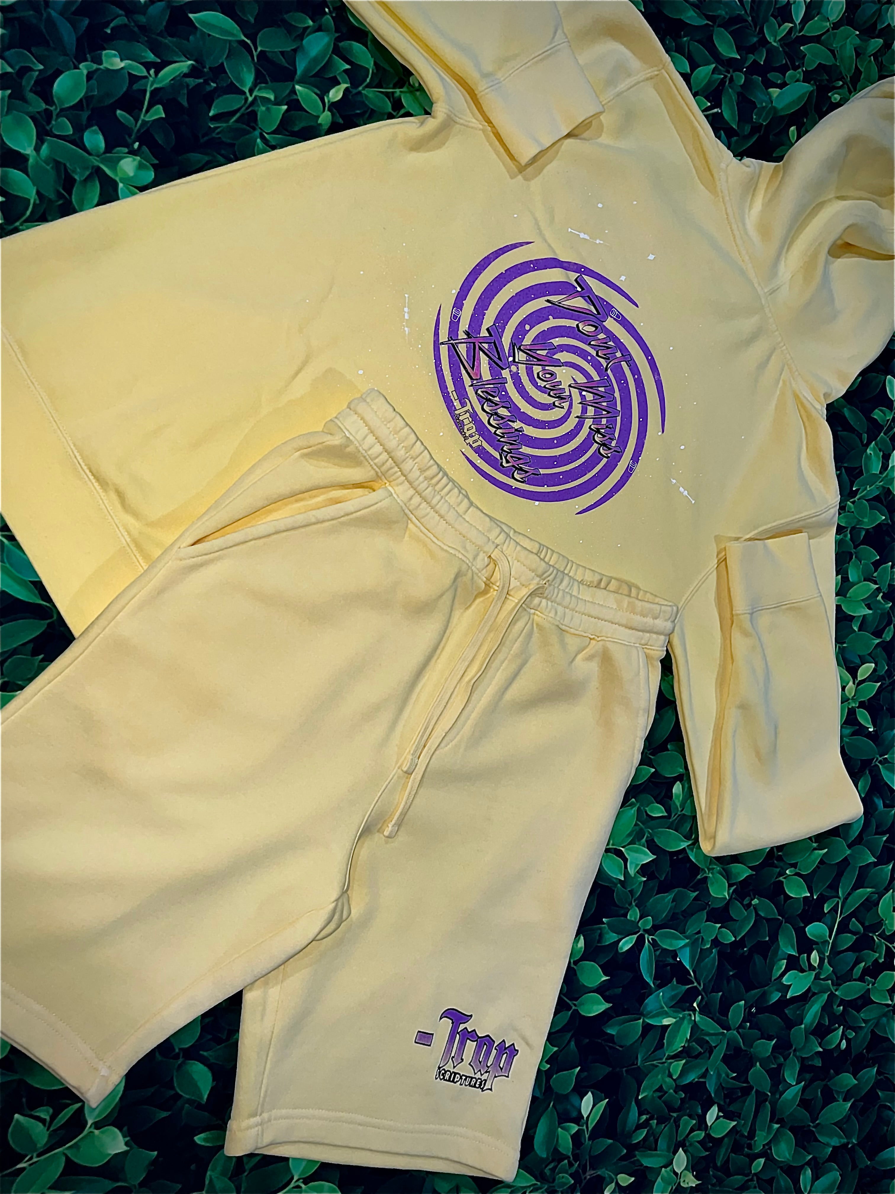 Trapscriptures Don’t Miss Your Blessings Hoodie Short Set