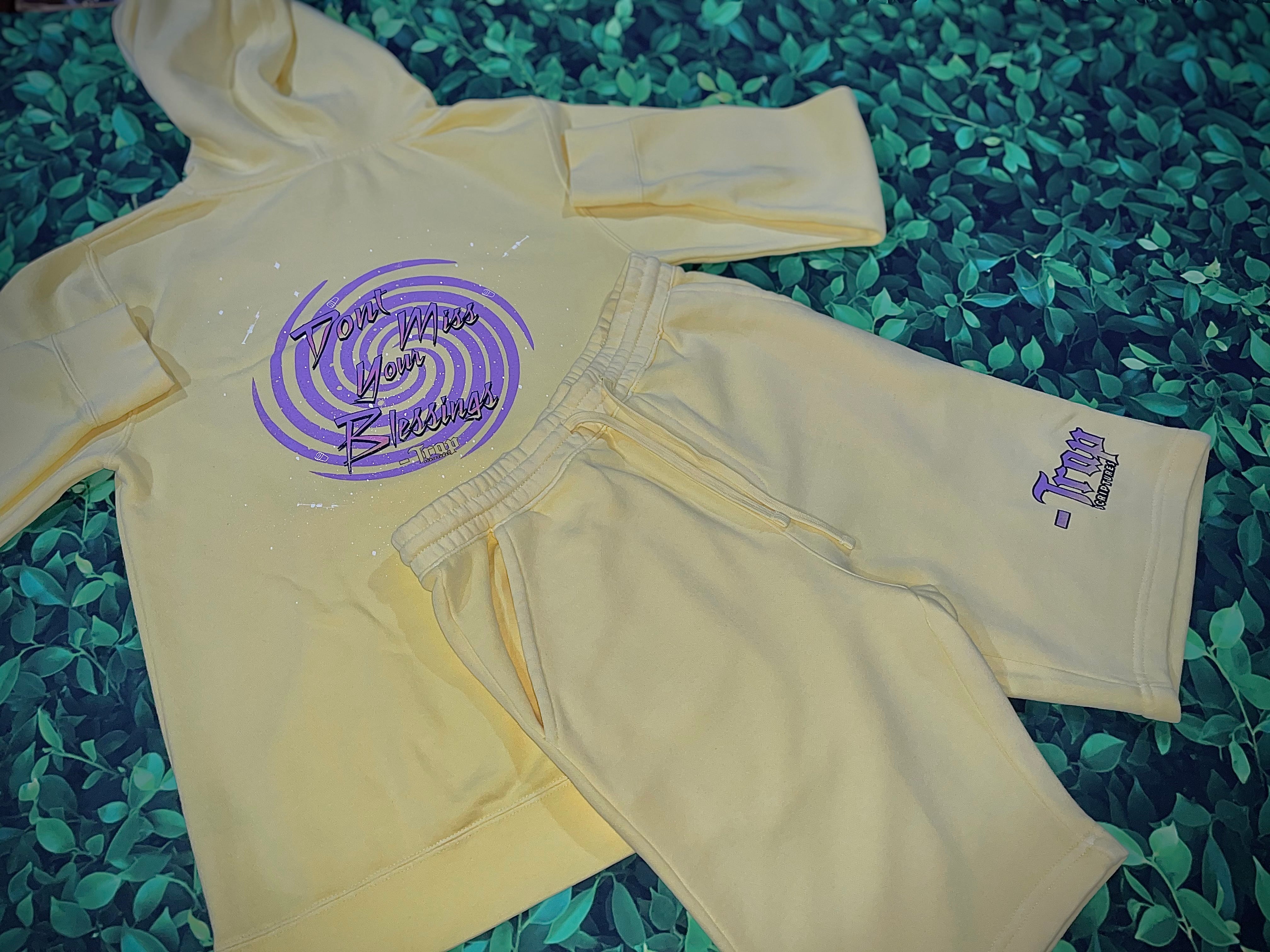 Trapscriptures Don’t Miss Your Blessings Hoodie Short Set