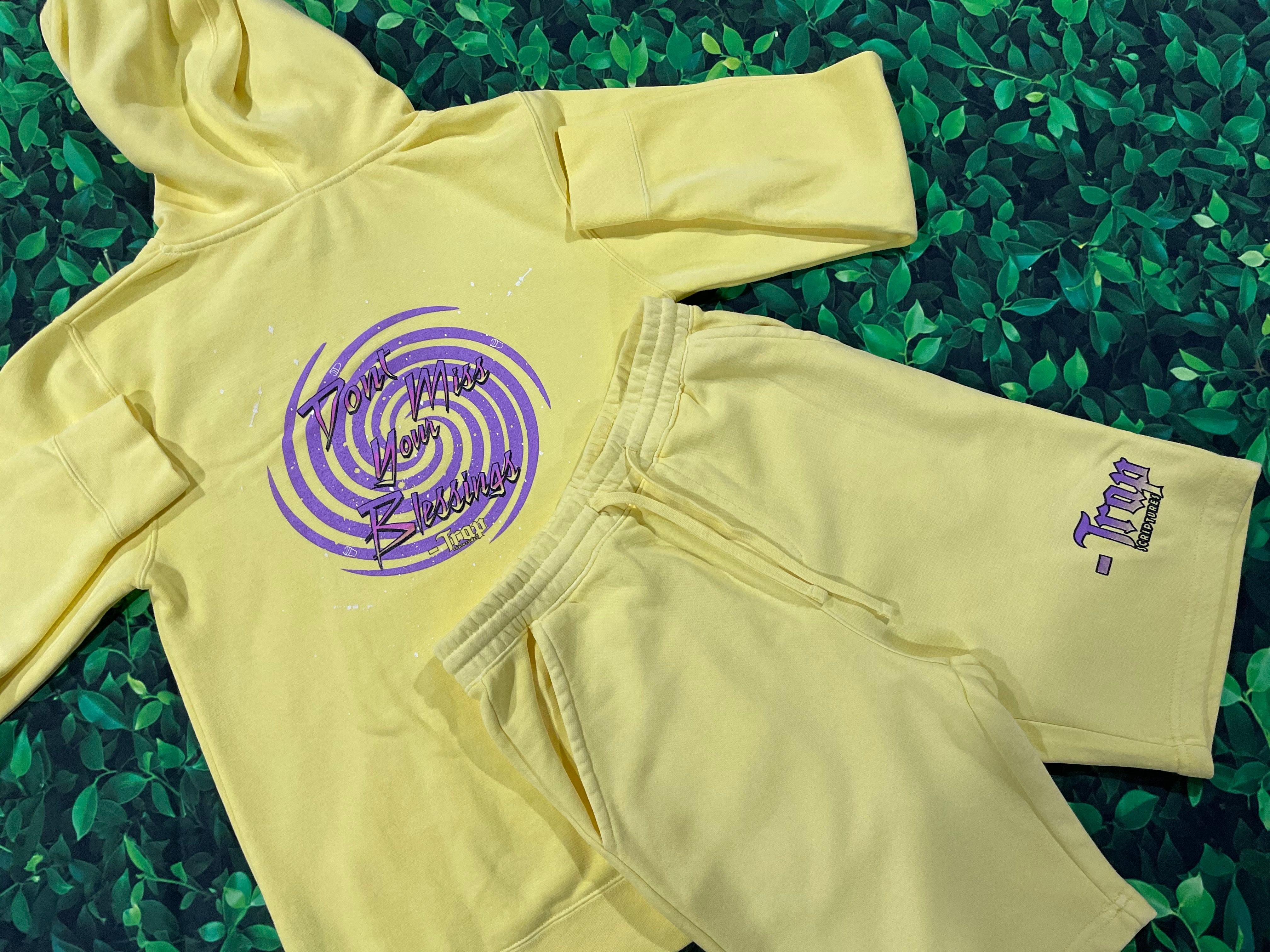 Trapscriptures Don’t Miss Your Blessings Hoodie Short Set