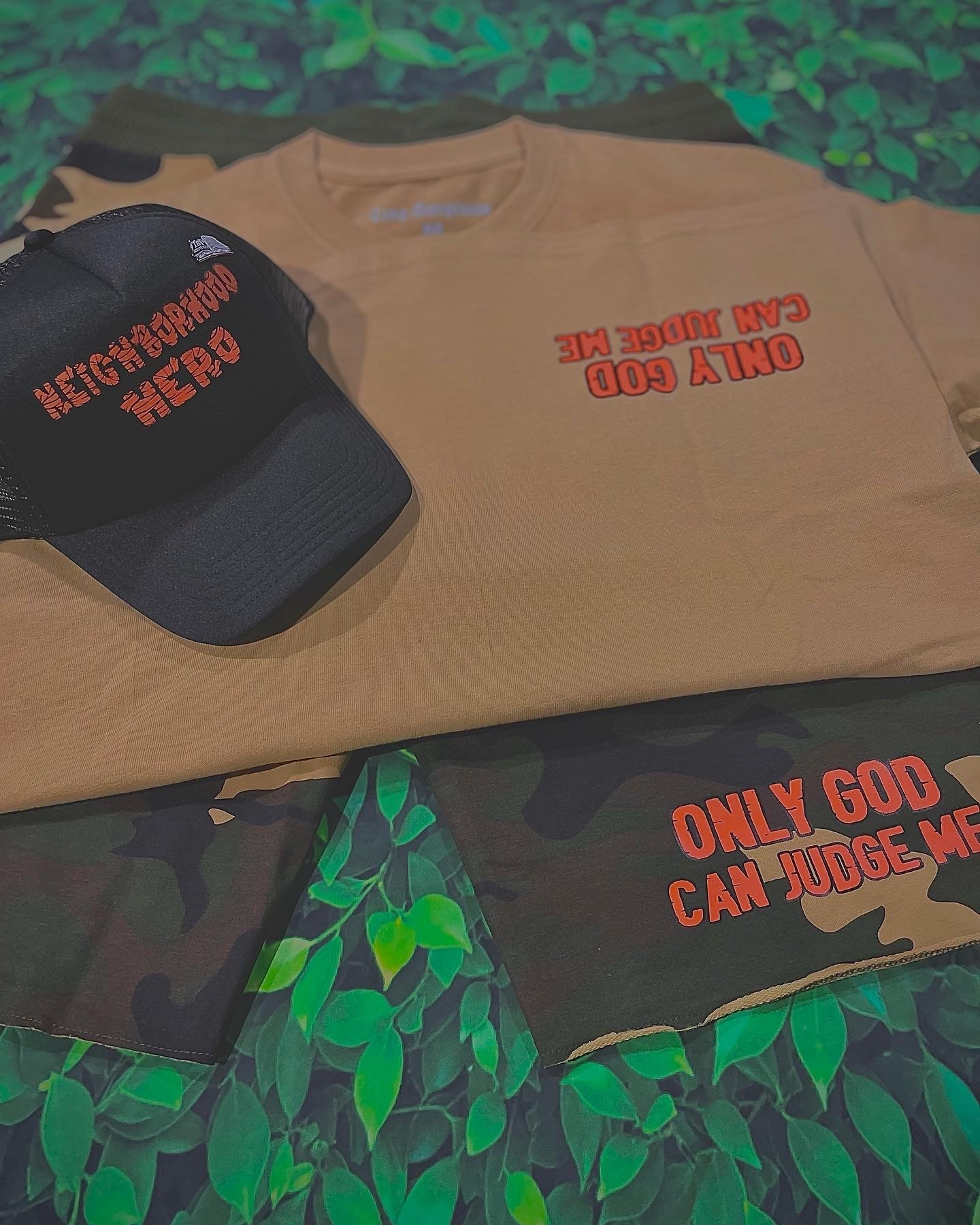 Trapscriptures Neighborhood Hero Short Set With Matching Trucker Hat