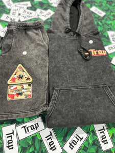 Trapscriptures Hoodie Short Set